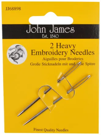 John James Broderinåle Kraftig - 2 stk