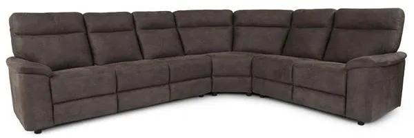 Hampton hjørnesofa - gråbrun stof