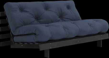 Karup Design Roots Sovasofa Med Roots Madras 160x200 Navy/Sortlakeret